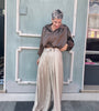 PANTALONE A VITA ALTA SABBIA