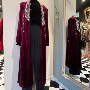 PALTÒ BORDEAUX VELLUTO
