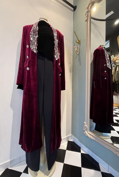 PALTÒ BORDEAUX VELLUTO