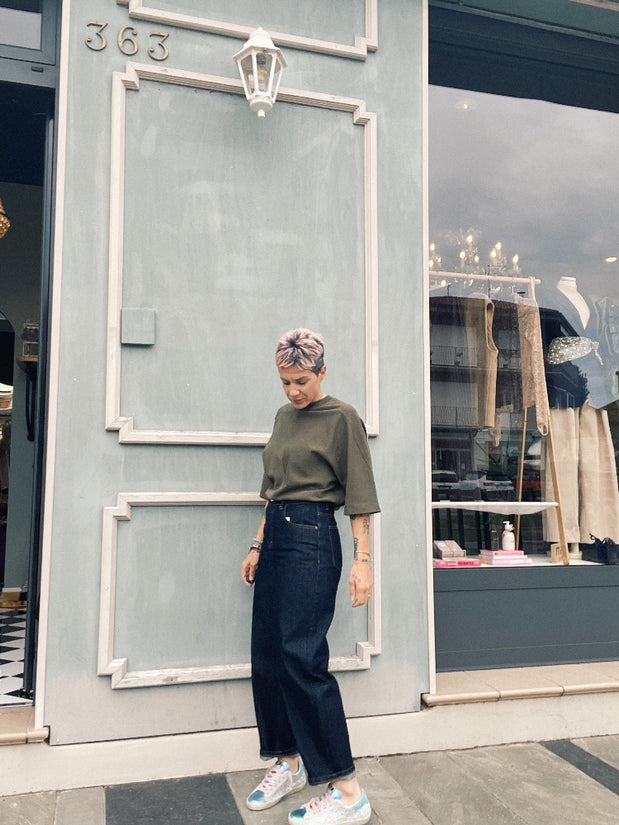 JEANS BLU VITA ALTA