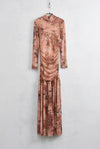 ABITO DRAPPEGGIATO CON ROSE