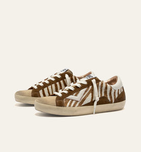 4B12 SUPRIME Zebra e suede marrone