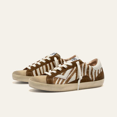 4B12 SUPRIME Zebra e suede marrone