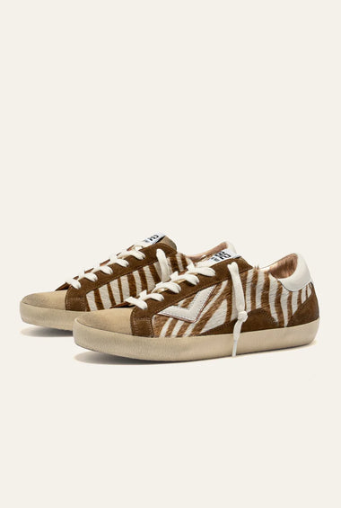4B12 SUPRIME Zebra e suede marrone