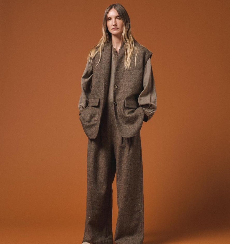 PANTALONE SABBIA OVER