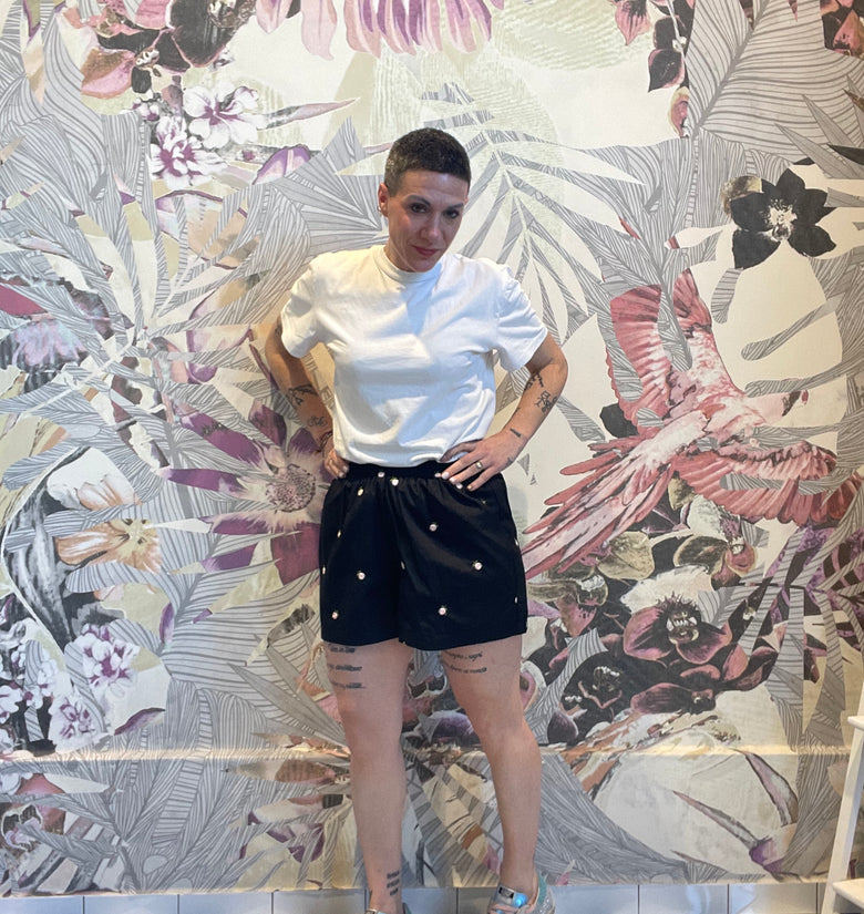 Short roselline black