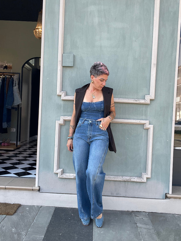 JEANS GAMBA LARGA