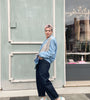 BLAZER DENIM E QUADRI
