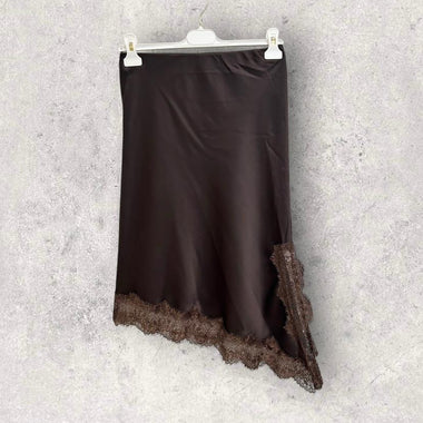 GONNA IN VISCOSA CIOCCOLATO