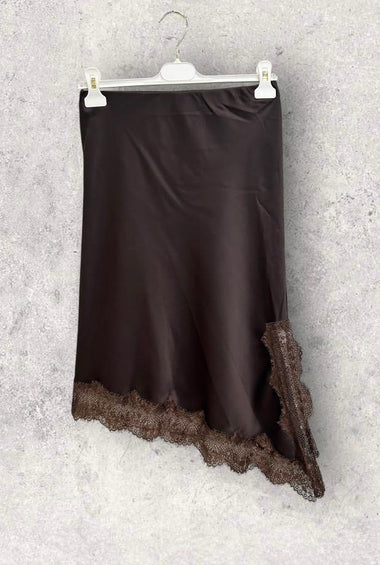 GONNA IN VISCOSA CIOCCOLATO