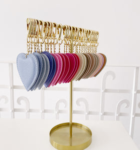 Portachiavi cuore in pelle