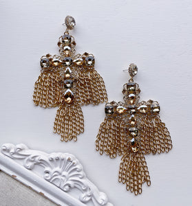 Orecchini Gold Cross