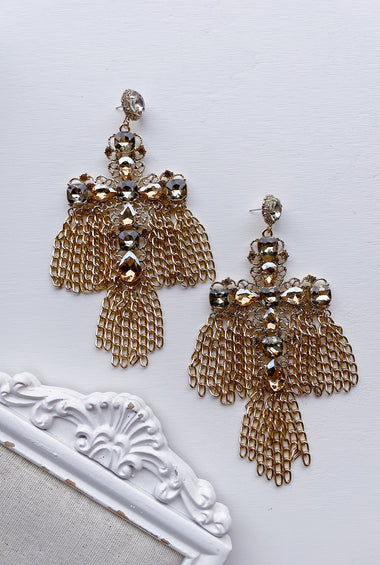 Orecchini Gold Cross