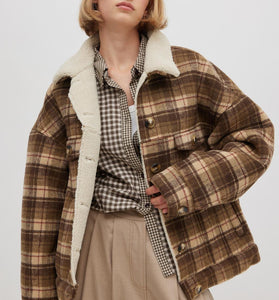 CAPPOTTO CORTO A QUADRI