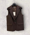 BLAZER SMANICATO CIOCCOLATO