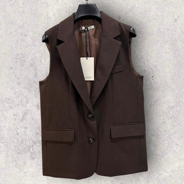 BLAZER SMANICATO CIOCCOLATO