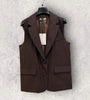 BLAZER SMANICATO CIOCCOLATO