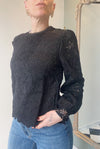 Blusa pizzo nera