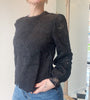 Blusa pizzo nera