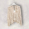 BLUSA IN PIZZO PANNA