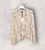 BLUSA IN PIZZO PANNA
