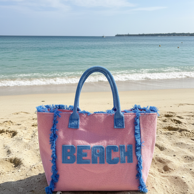 BORSA MARE CON FRANGETTE