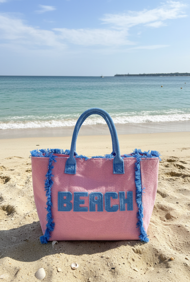 BORSA MARE CON FRANGETTE