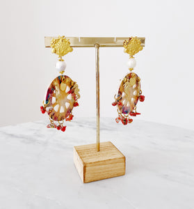 Orecchini ruote carretto siciliano