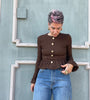 MAGLIA BRIGITTE MARRONE