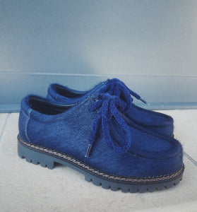 Derby blu - scarpe donna