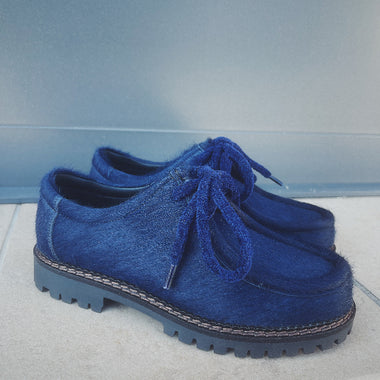 Derby blu - scarpe donna