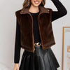 GILET ECO PELLICCIA VISONE