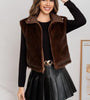 GILET ECO PELLICCIA VISONE