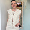 Gilet fiocchi ricamato