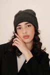 CAPPELLO LAVORATO A MAGLIA ANTRACITE