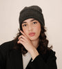 CAPPELLO LAVORATO A MAGLIA ANTRACITE