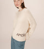MAGLIONE OVERSIZE CON SCRITTA LATERALE