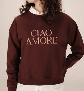 FELPA STAMPATA CIAO AMORE