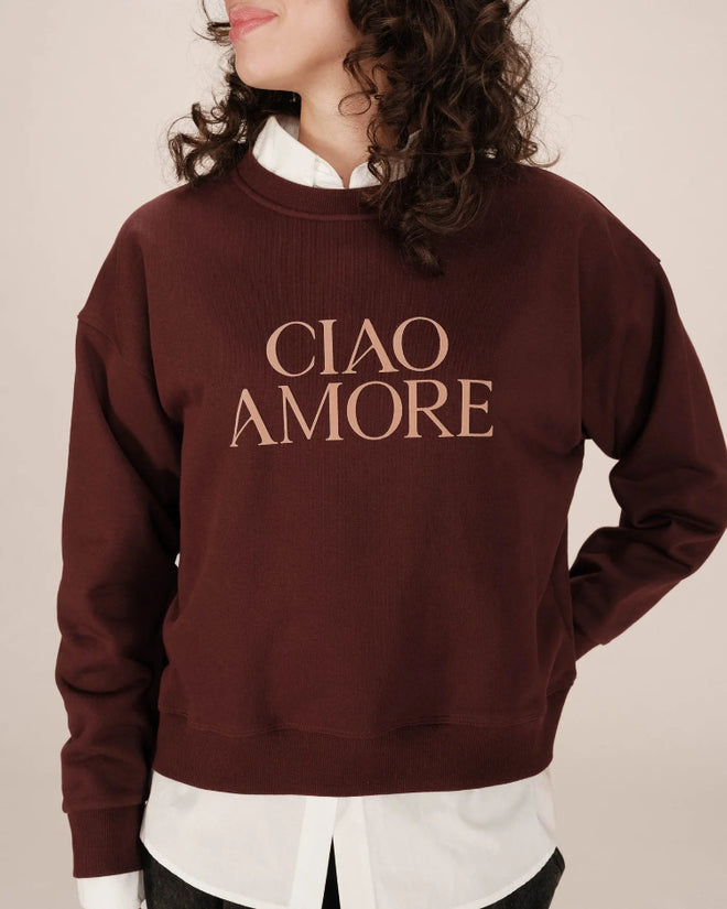 FELPA STAMPATA CIAO AMORE