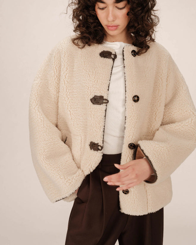 CAPPOTTO OVERSIZE PANNA