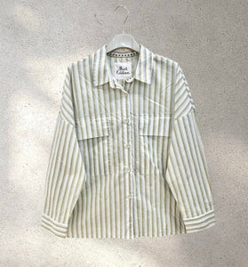 CAMICIA RIGHE VERDE