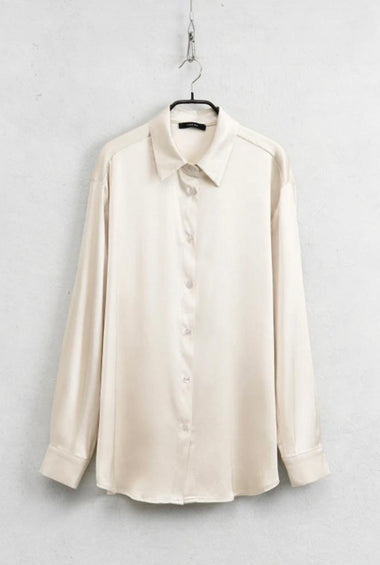 CAMICIA IN VISCOSA PANNA