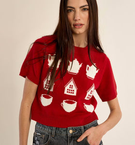 PULLOVER MANICA CORTA
