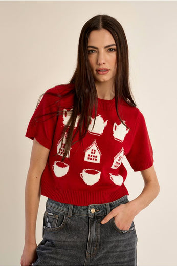 PULLOVER MANICA CORTA