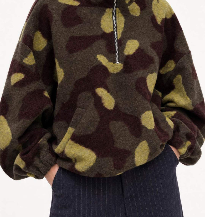 FELPA MISTO LANA CAMOUFLAGE
