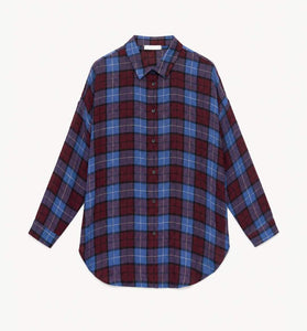 CAMICIA QUADRI BLU & BORDEAUX