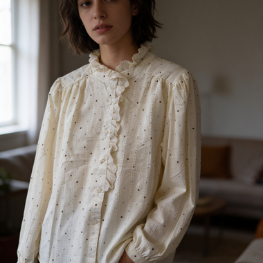 CAMICIA ROMANTICA POIS