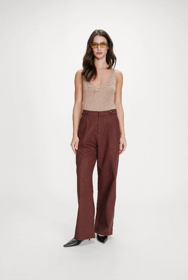 PANTALONE SARTORIALE CIOCCOLATO