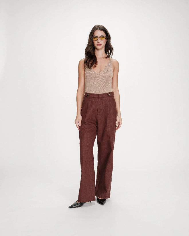PANTALONE SARTORIALE CIOCCOLATO