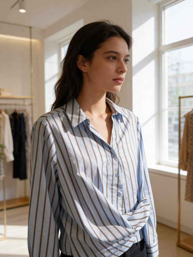 CAMICIA INES AZZURRA